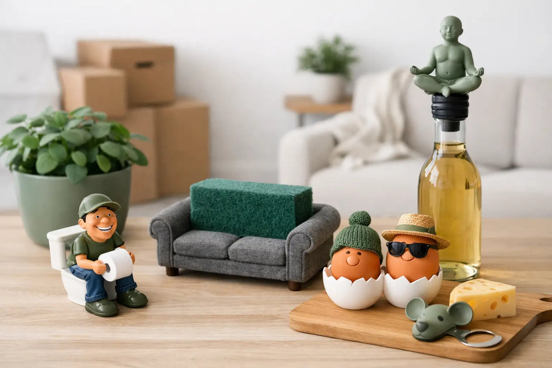 Witzige Mitbringsel zum Einzug, die sitzen