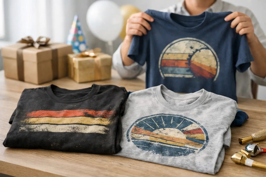 Geburtstag Shirts nach Jahrgang richtig wählen - KlareAnsage