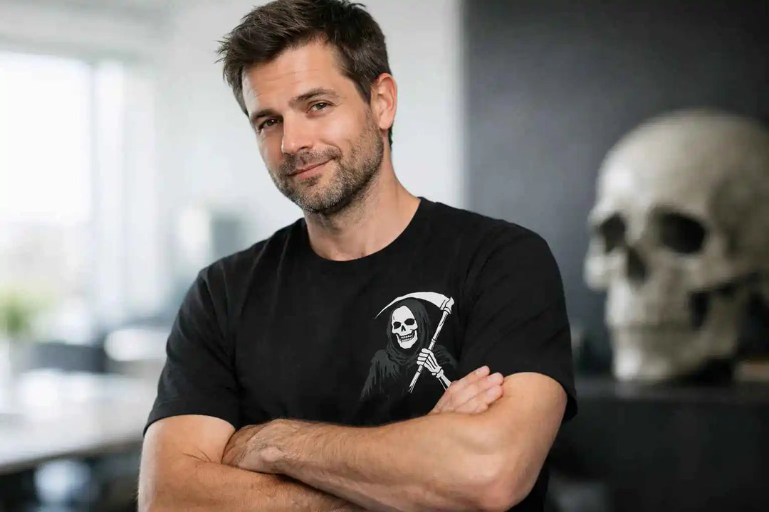 Schwarzer Humor Shirt mit Haltung - KlareAnsage