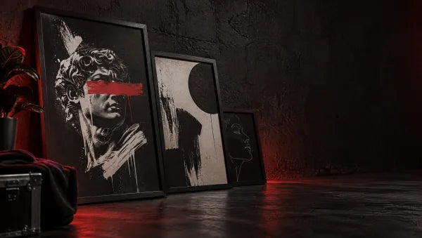 KlareAnsage Poster-Kollektion – gerahmte Kunstdrucke A3