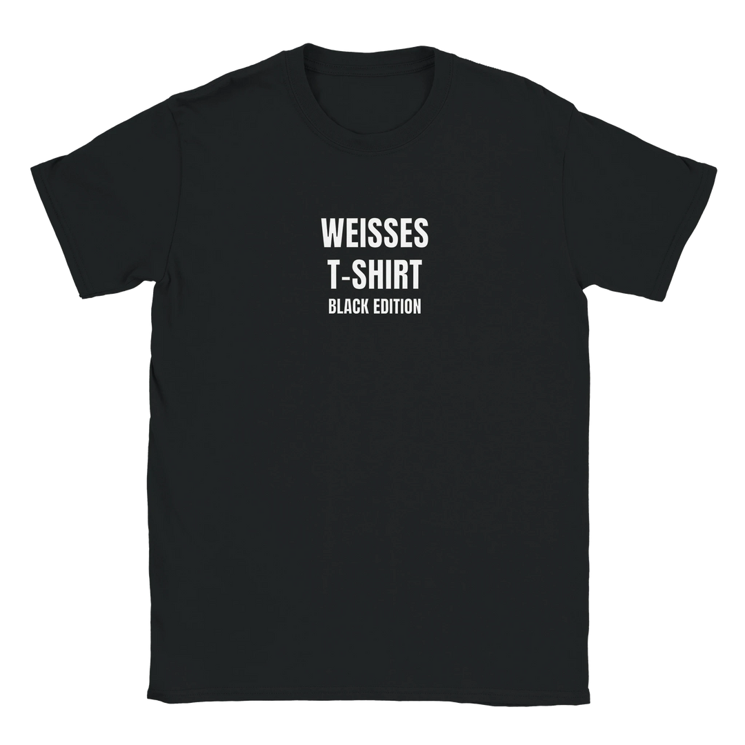 Weißes T-Shirt – Black Edition