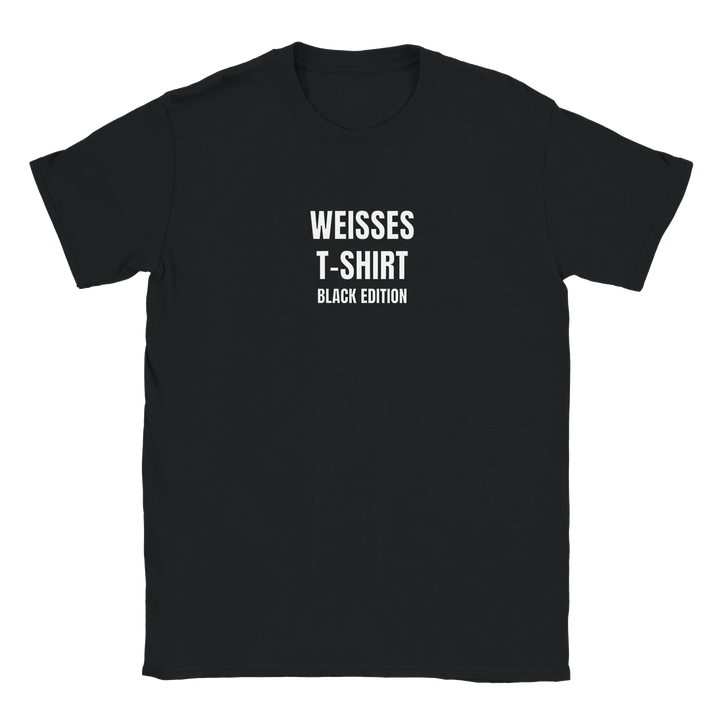 Weißes T-Shirt – Black Edition