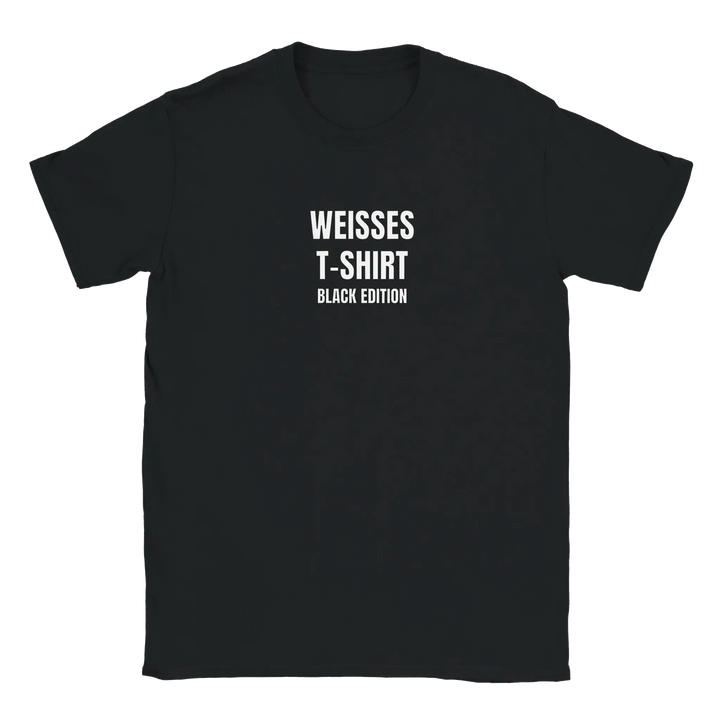 Weißes T-Shirt – Black Edition