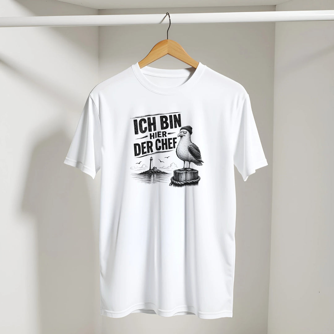 Nahaufnahme des Möwen-Prints &