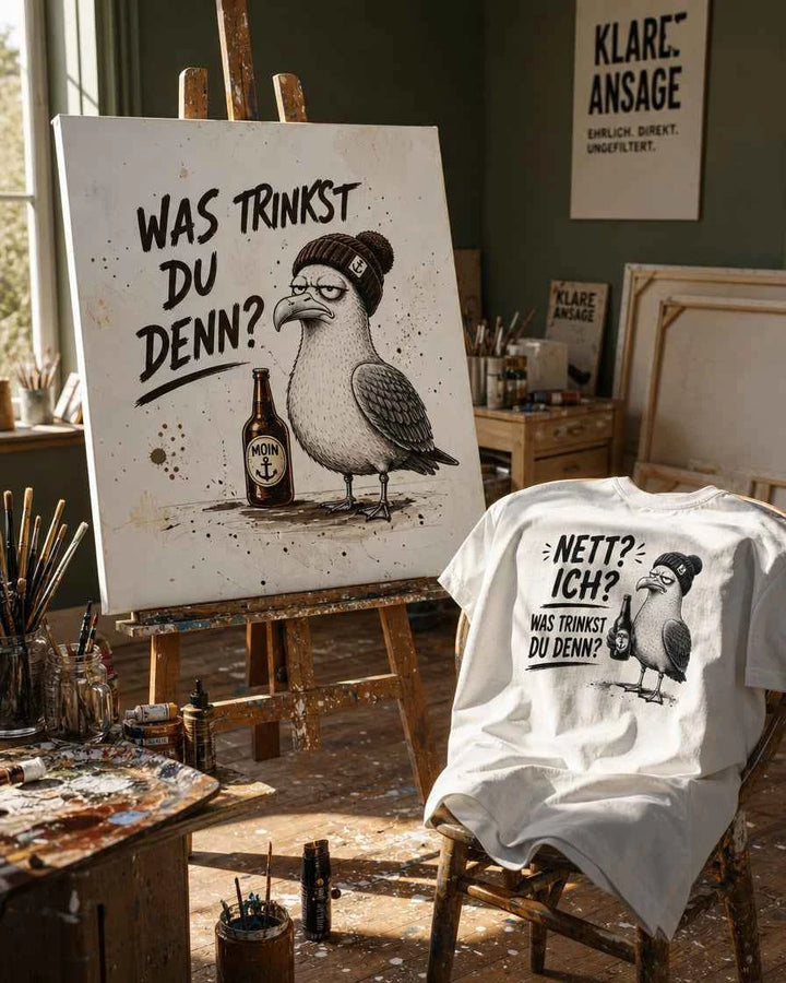 "Nett? Ich? Was trinkst du denn?"