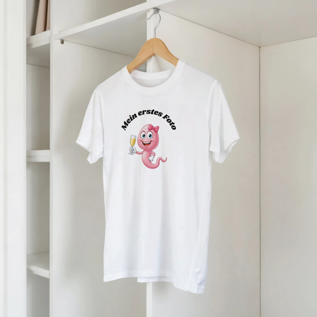 Weißes T-Shirt mit Aufdruck &