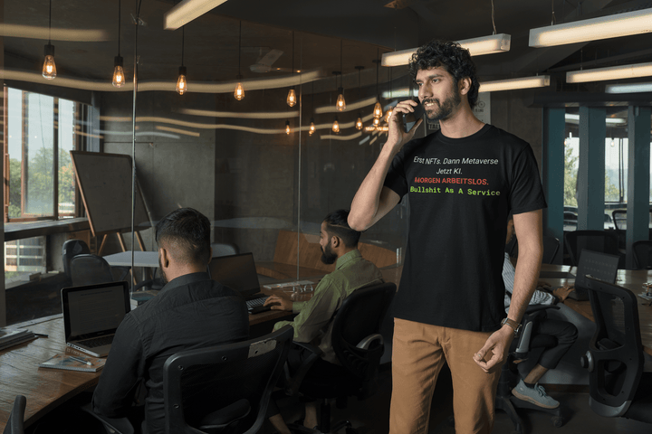 Bullshit As A Service T-Shirt – Schwarzes Statement Shirt - KlareAnsage
