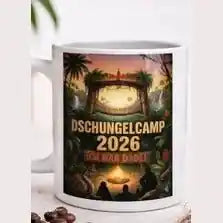 Dschungel Camp 2026 Tasse – „Ich bin ein Star“ Becher - KlareAnsage