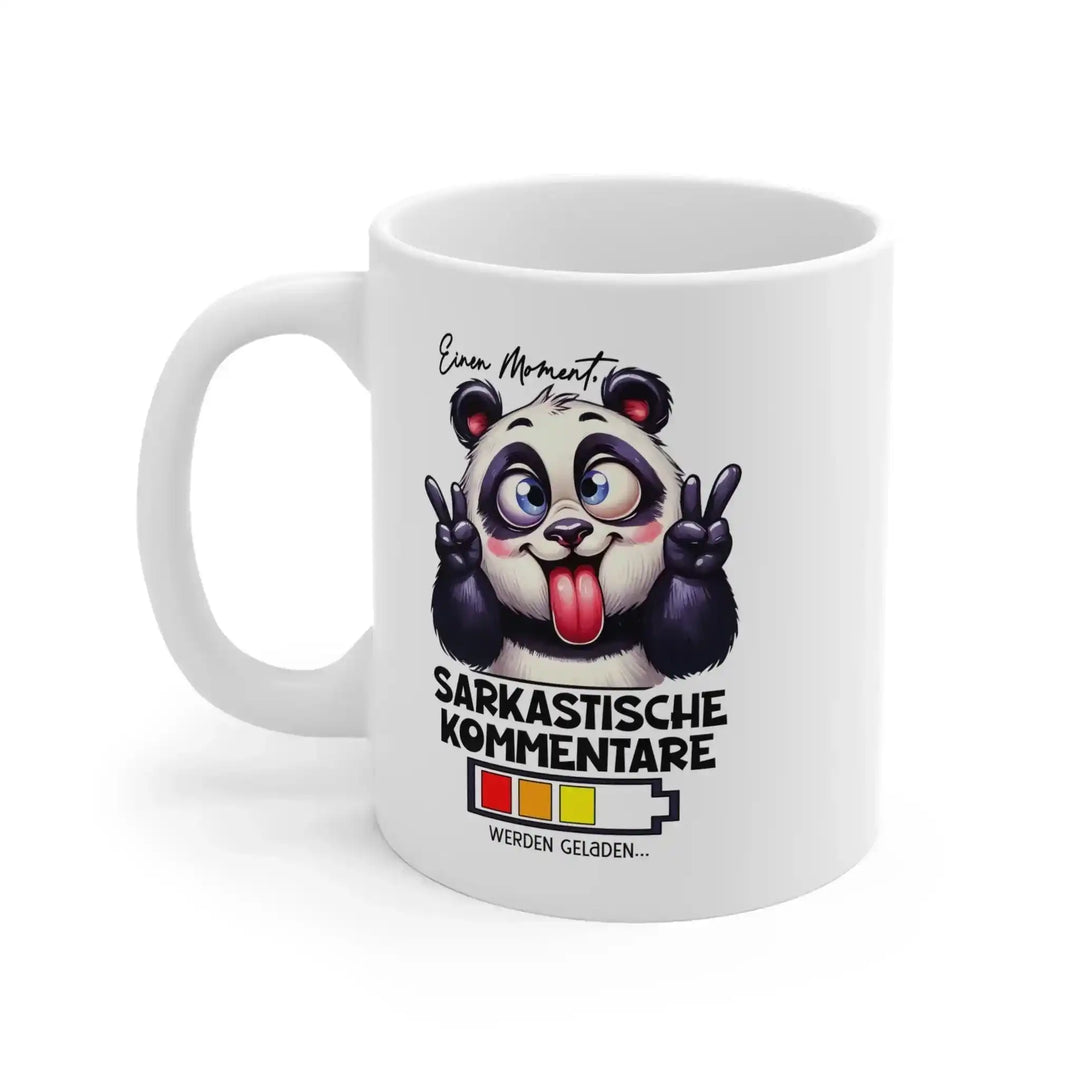 Einen Moment Akku leer“ Panda Tasse für die Pause - KlareAnsage