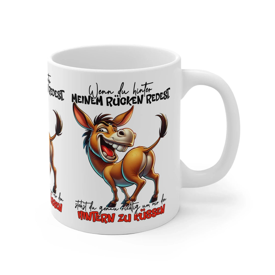 Eseltasse mit frechem Spruch - KlareAnsage