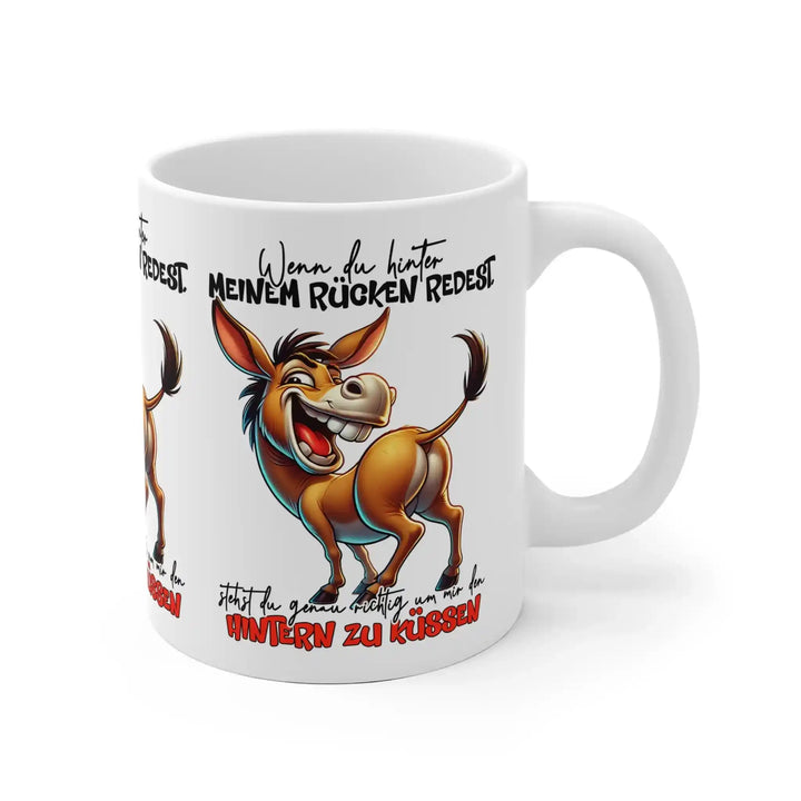 Eseltasse mit frechem Spruch - KlareAnsage