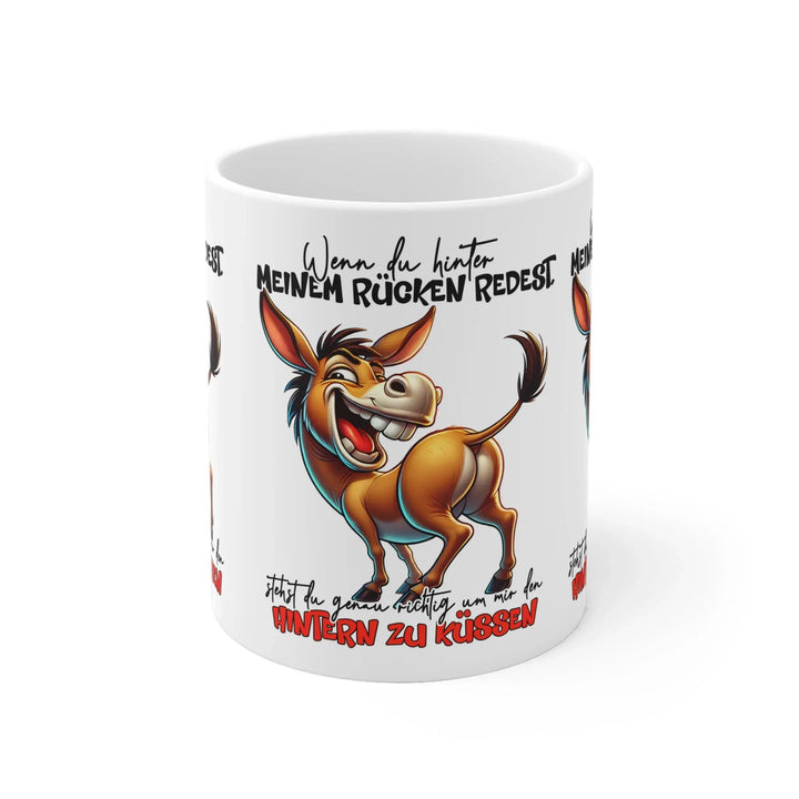 Eseltasse mit frechem Spruch - KlareAnsage