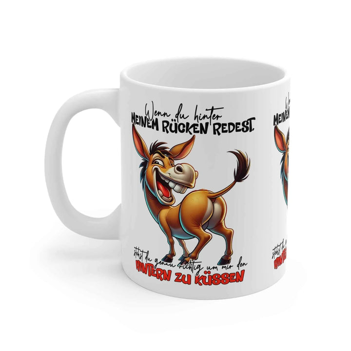 Eseltasse mit frechem Spruch - KlareAnsage
