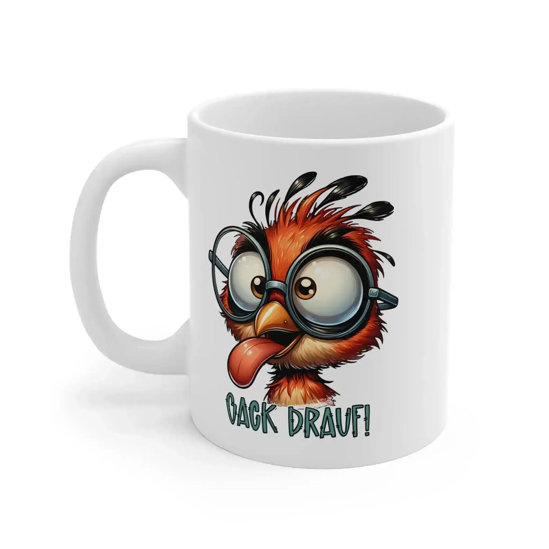 „Gack drauf“ Vogel Tasse – Die klare Ansage im Büro - KlareAnsage