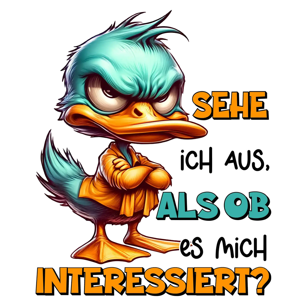 Griesgrämige Ente Tasse „Sehe ich so aus...“ | Kaffeebecher - KlareAnsage