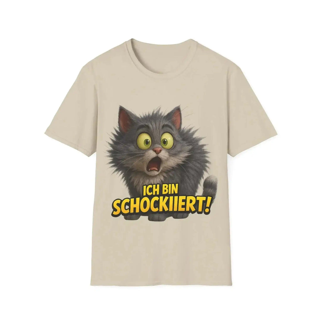 Ich bin schockiiert! – Lustiges Katzen T-Shirt mit Spruch - KlareAnsage