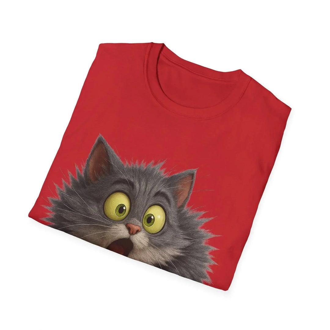 Ich bin schockiiert! – Lustiges Katzen T-Shirt mit Spruch - KlareAnsage