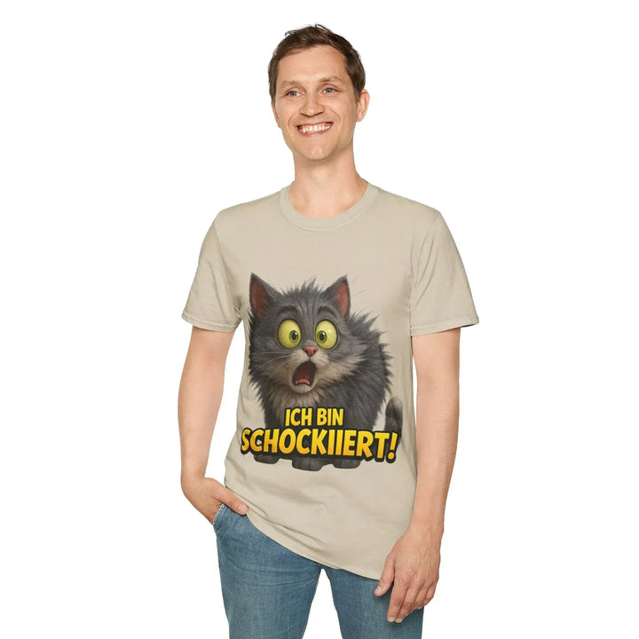 Ich bin schockiiert! – Lustiges Katzen T-Shirt mit Spruch - KlareAnsage