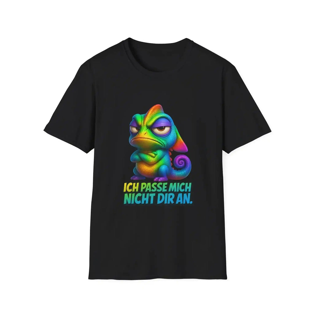 Ich passe mich nicht dir an T-Shirt mit Chamäleon – Lustiges Statement Shirt - KlareAnsage