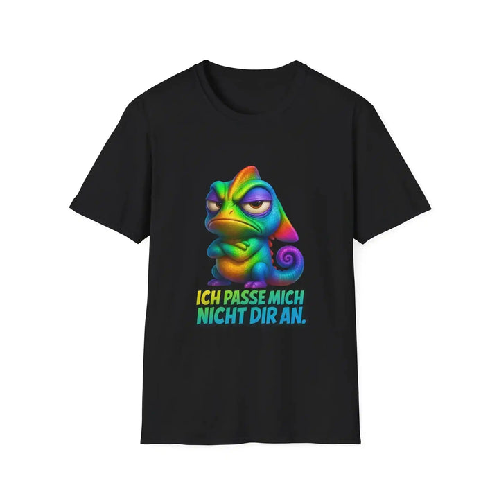 Ich passe mich nicht dir an T-Shirt mit Chamäleon – Lustiges Statement Shirt - KlareAnsage