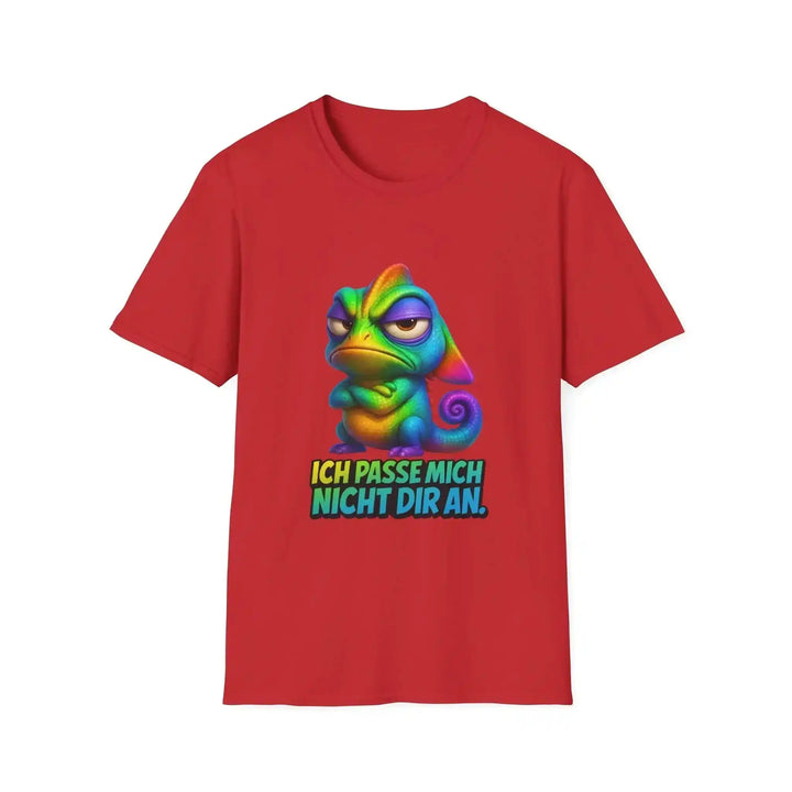 Ich passe mich nicht dir an T-Shirt mit Chamäleon – Lustiges Statement Shirt - KlareAnsage