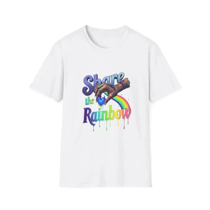 Streetwear Grafik Shirt, Cotton, Regenbogen Drip Design Herz brennend Unisex, kostenloser Versand - KlareAnsage