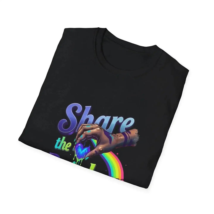 Streetwear Grafik Shirt, Cotton, Regenbogen Drip Design Herz brennend Unisex, kostenloser Versand - KlareAnsage