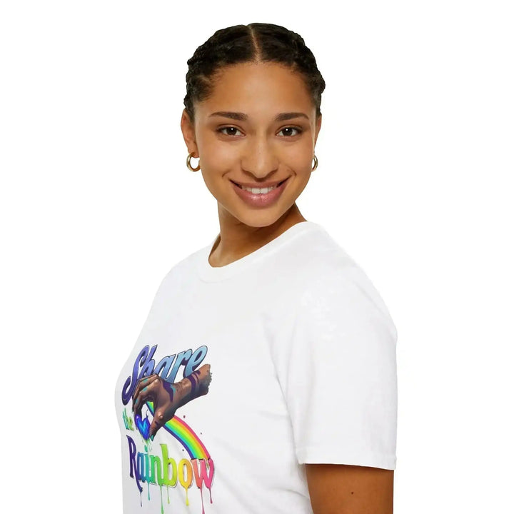 Streetwear Grafik Shirt, Cotton, Regenbogen Drip Design Herz brennend Unisex, kostenloser Versand - KlareAnsage