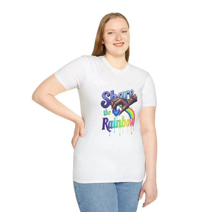 Streetwear Grafik Shirt, Cotton, Regenbogen Drip Design Herz brennend Unisex, kostenloser Versand - KlareAnsage