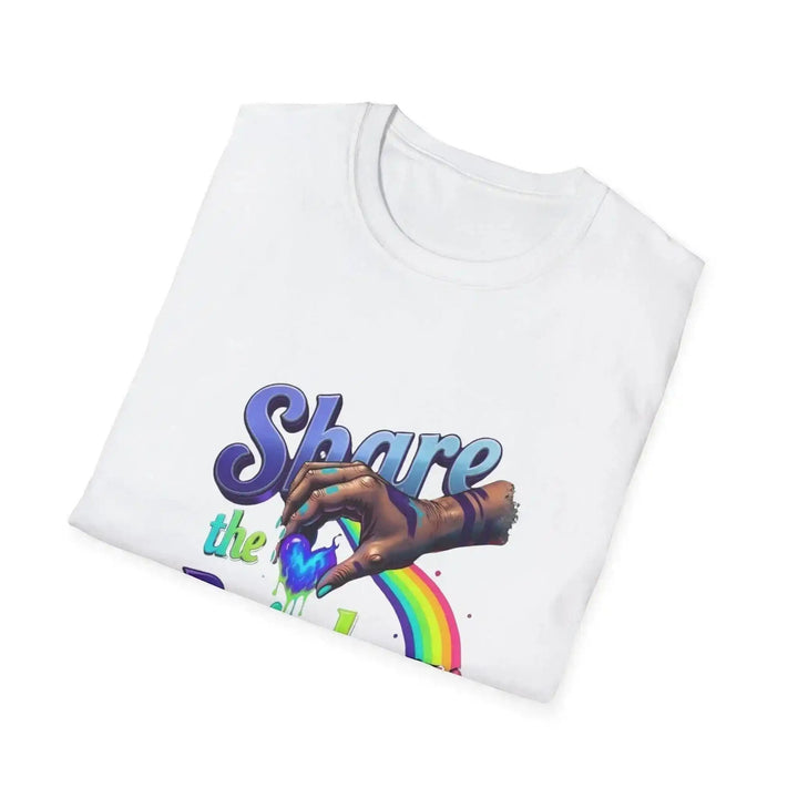Streetwear Grafik Shirt, Cotton, Regenbogen Drip Design Herz brennend Unisex, kostenloser Versand - KlareAnsage