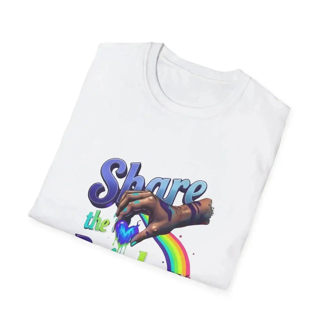 Streetwear Grafik Shirt, Cotton, Regenbogen Drip Design Herz brennend Unisex, kostenloser Versand - KlareAnsage