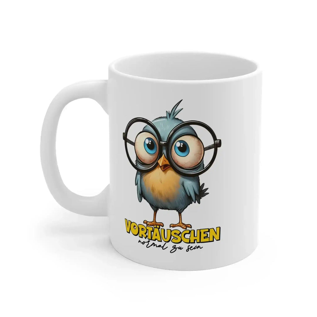 Introvertiert Eule Tasse – „Ruhe &amp; Frieden“ Kaffeebecher - KlareAnsage