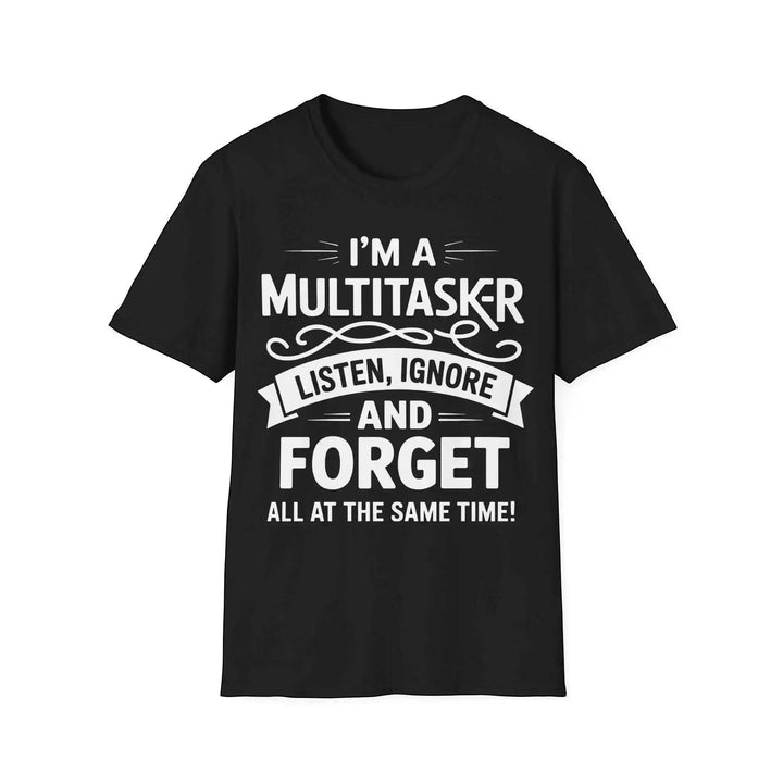 Schwarzes T-Shirt mit dem Aufdruck „I&
