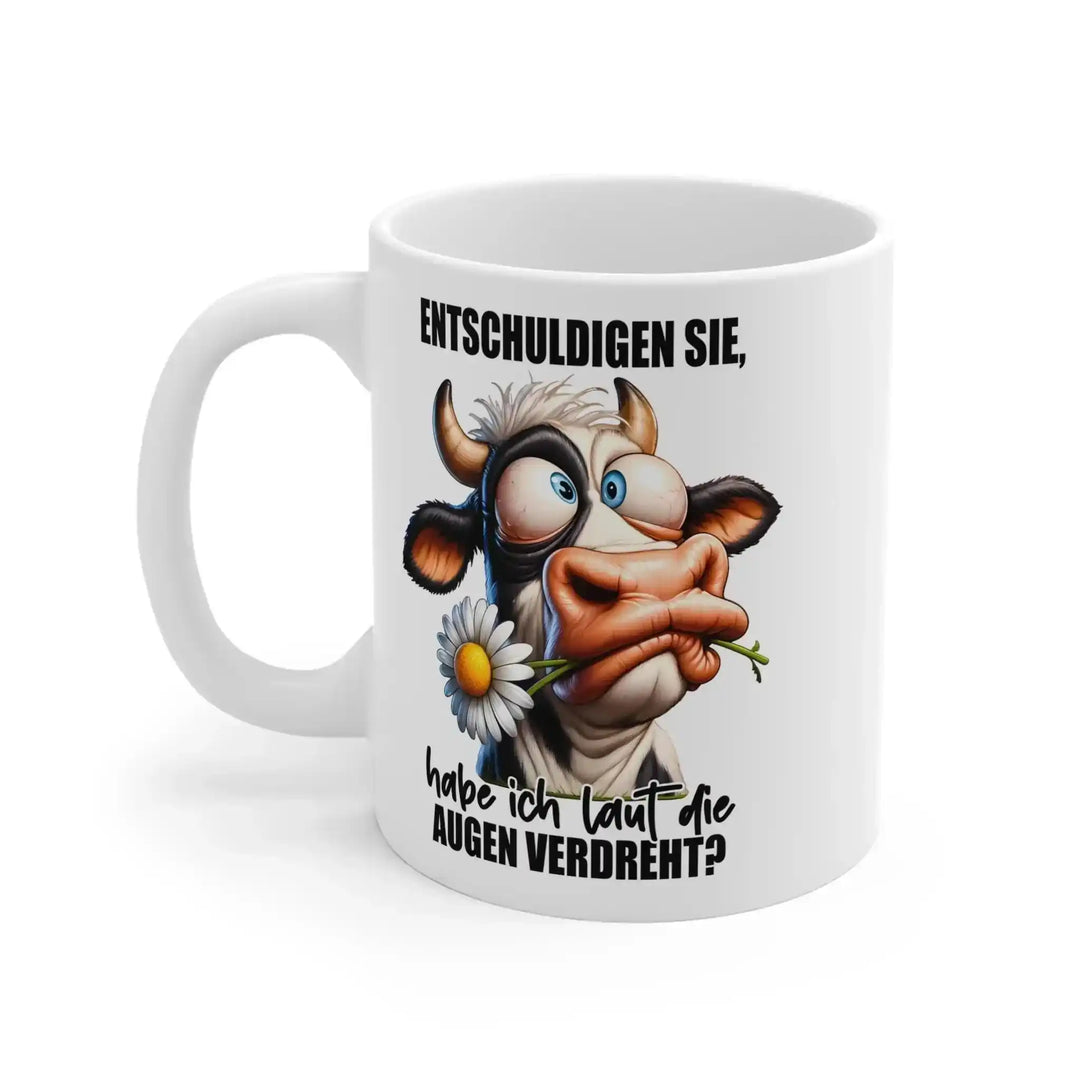 Licht in den Augen verrottet“ – Witzige Kuh Tasse - KlareAnsage