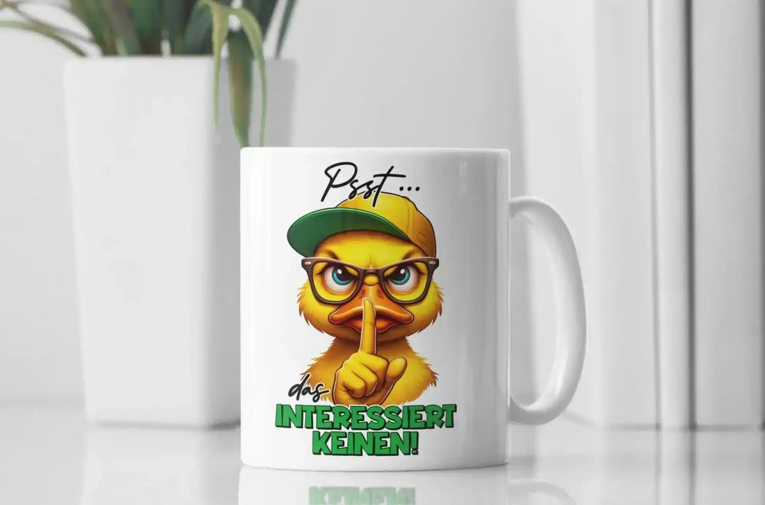 Lustige Ente Tasse – Griesgrämig &amp; Witzig - KlareAnsage