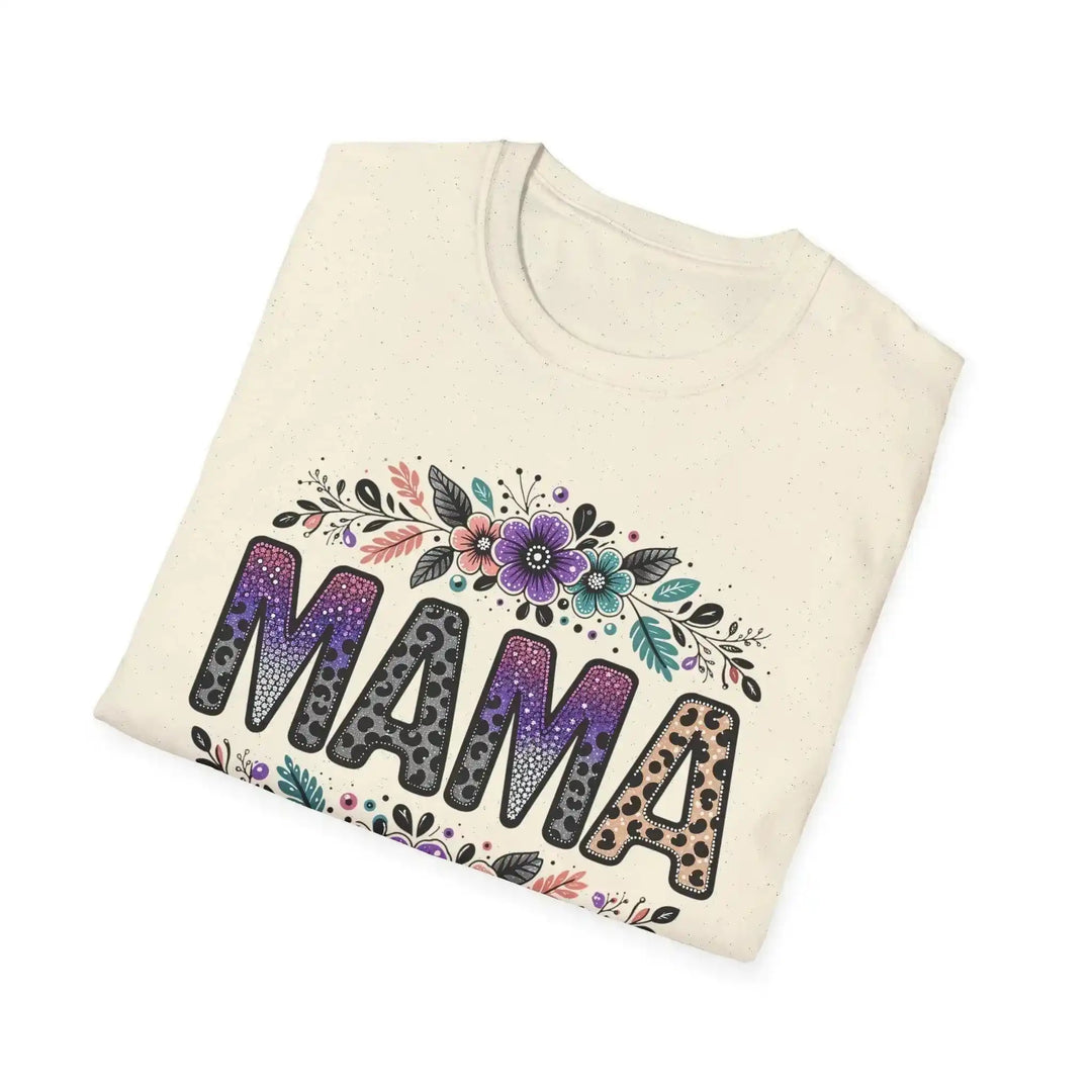 Mama Blumen Design Shirt – Weißes Blumen - Motiv für Mütter - KlareAnsage