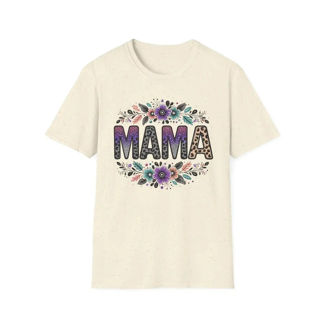 Mama Blumen Design Shirt – Weißes Blumen - Motiv für Mütter - KlareAnsage