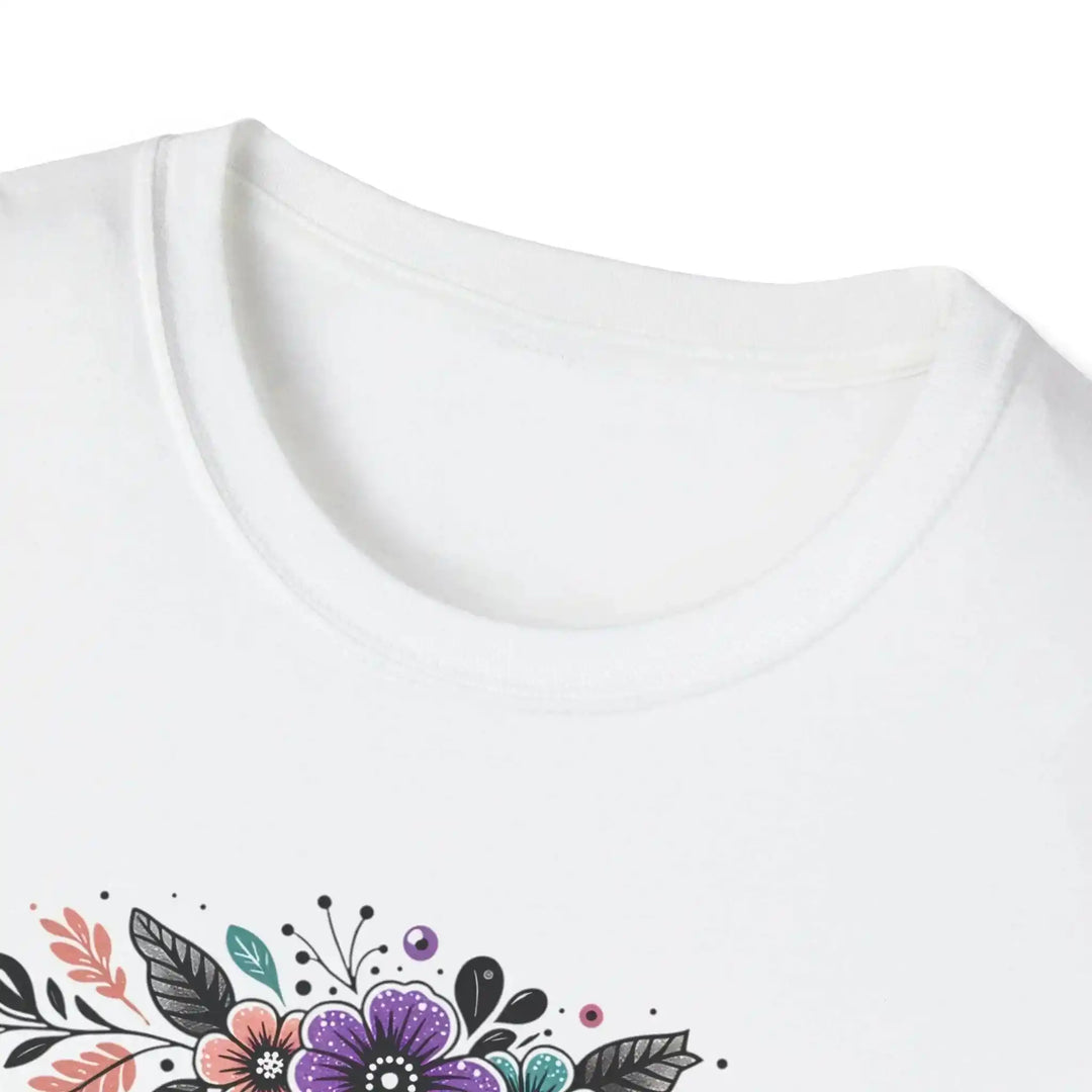Mama Blumen Design Shirt – Weißes Blumen - Motiv für Mütter - KlareAnsage