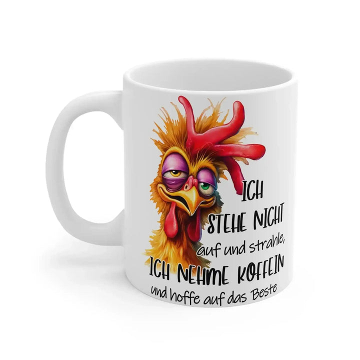 Morgenmuffel - Huhn Tasse – Lustiger Kaffeebecher Büro - KlareAnsage