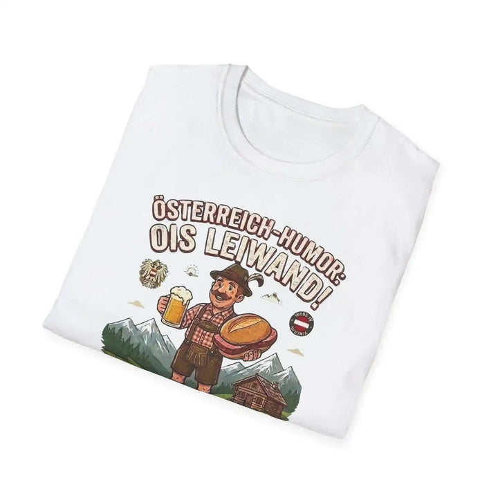Österreich T-Shirt, Baumwolle Weiss, Dialekt, Design Geschenk - KlareAnsage