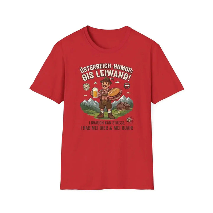 Österreich T-Shirt, Baumwolle Weiss, Dialekt, Design Geschenk - KlareAnsage