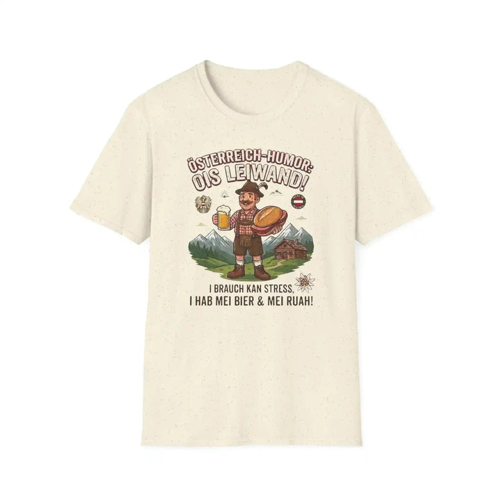 Österreich T-Shirt, Baumwolle Weiss, Dialekt, Design Geschenk - KlareAnsage
