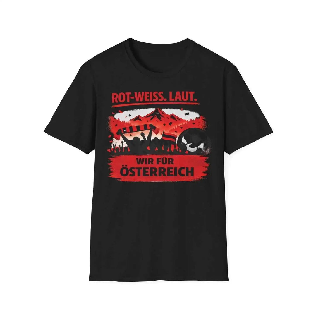 Österreich Tee Supporter, Unisex Stadion Outfit, Matchday Tee aus Baumwolle, perfektes Geschenk - KlareAnsage