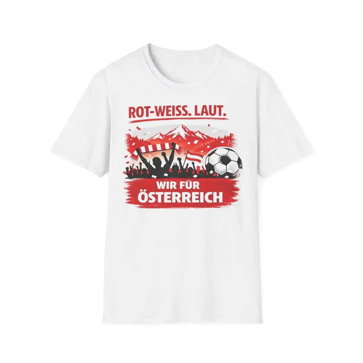 Österreich Tee Supporter, Unisex Stadion Outfit, Matchday Tee aus Baumwolle, perfektes Geschenk - KlareAnsage