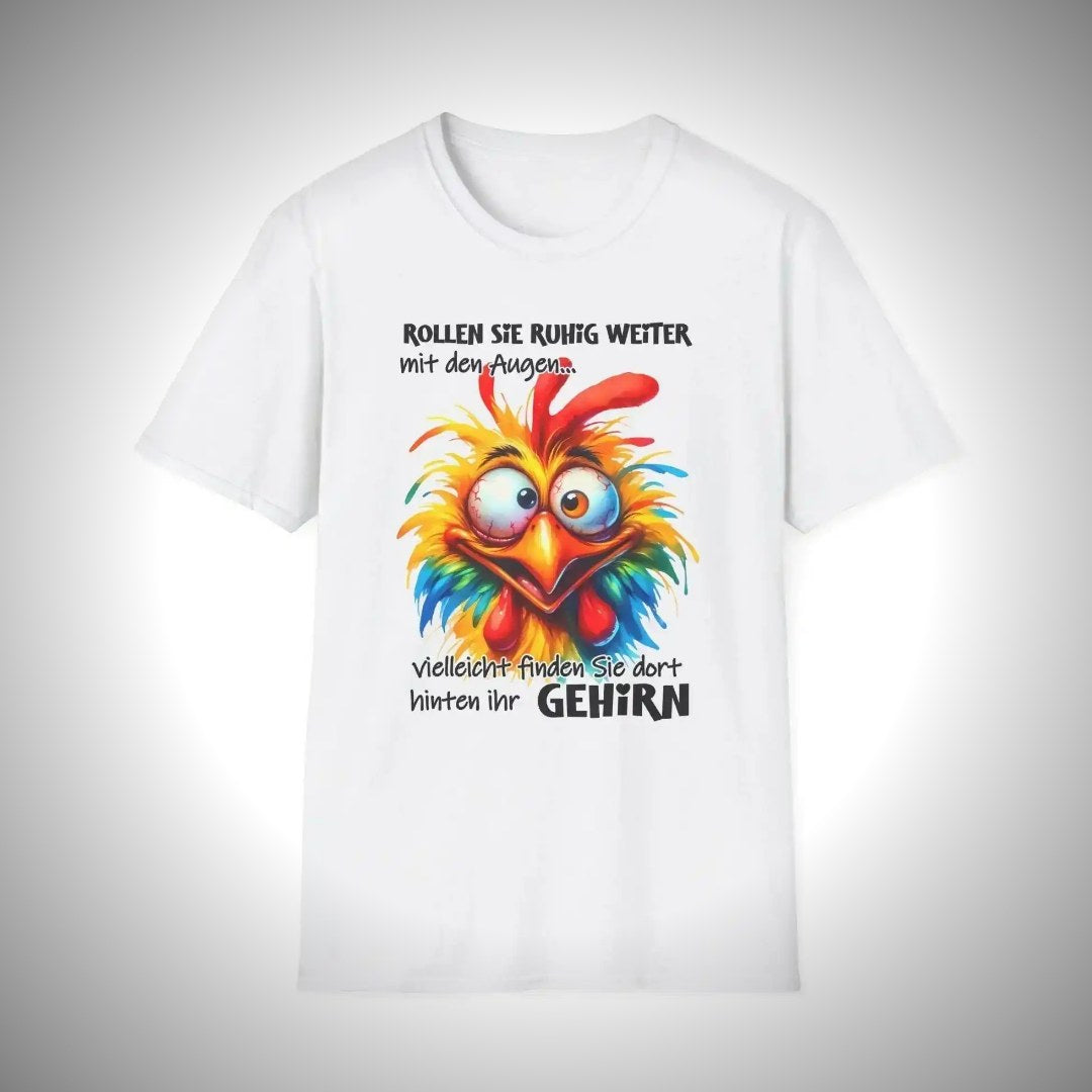 Morgenmuffel-Huhn T-Shirt – Lustiges Kaffee-Shirt – Clean Showcase
