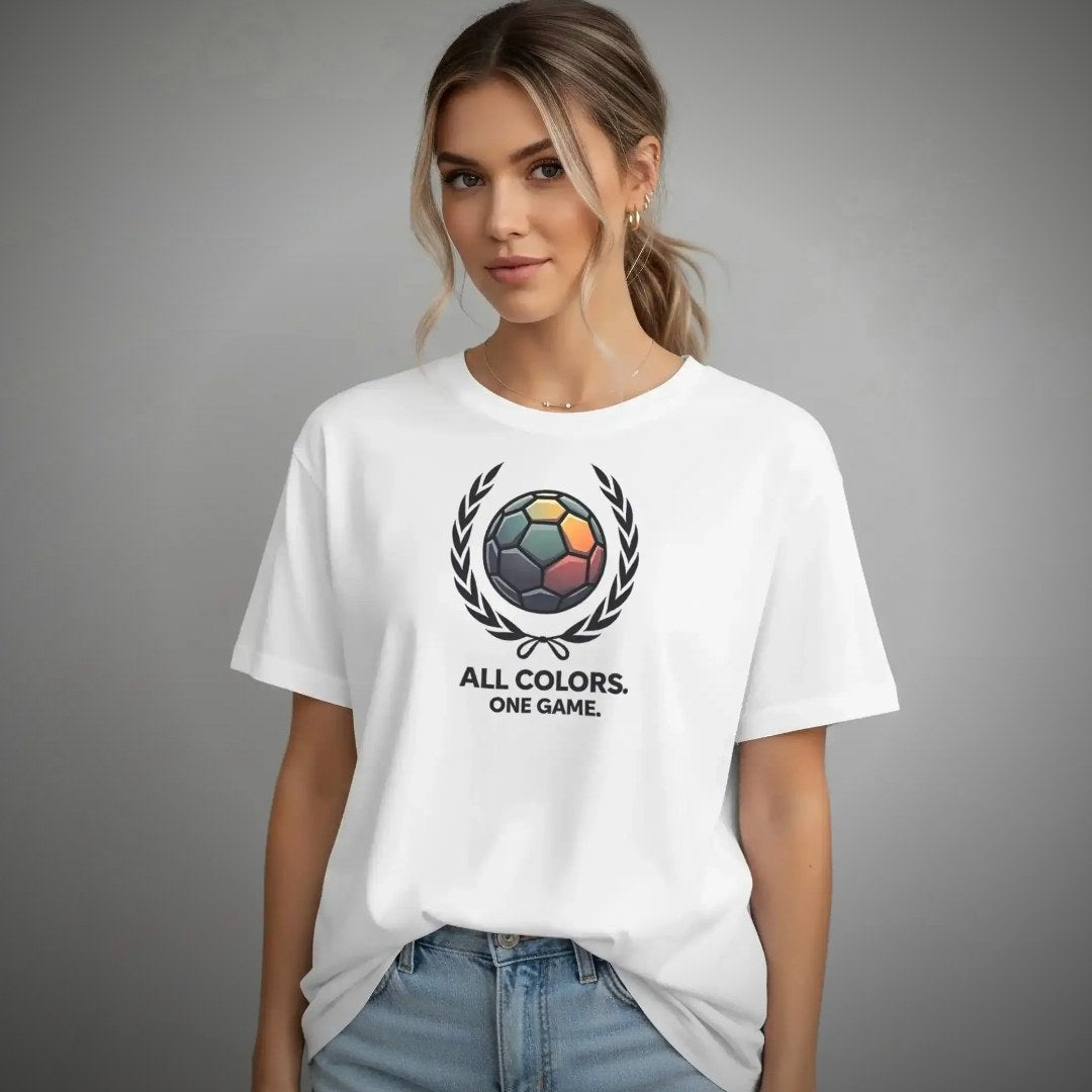 Soccer Pride Shirt – Inclusive Rainbow Football Design – Clean Showcase
