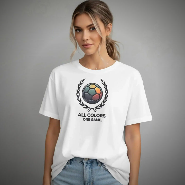 Soccer Pride Shirt – Inclusive Rainbow Football Design – Clean Showcase