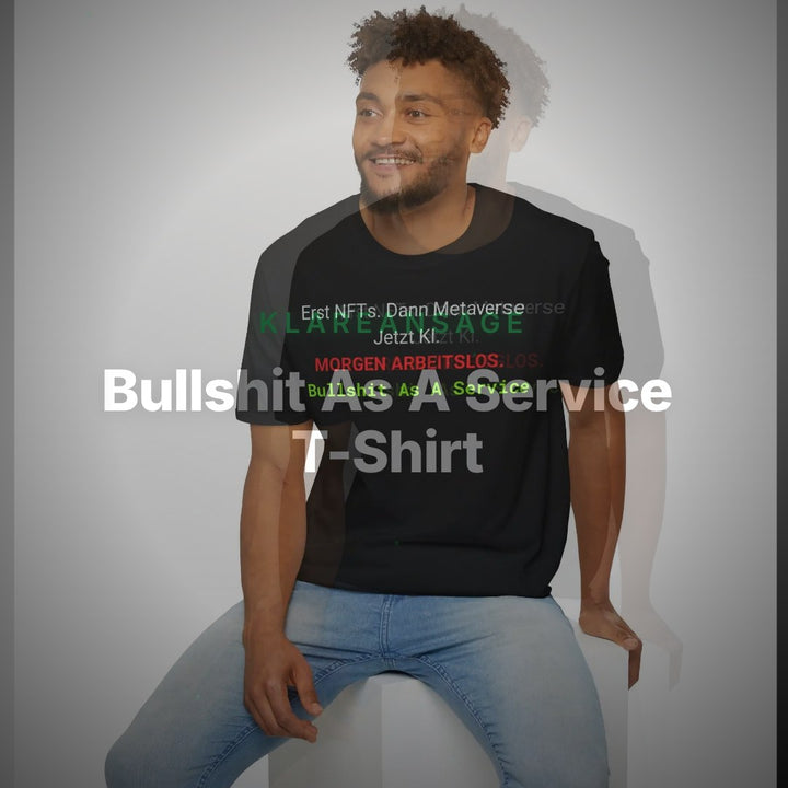 Bullshit As A Service T-Shirt – Schwarzes Statement Shirt – Clean Showcase