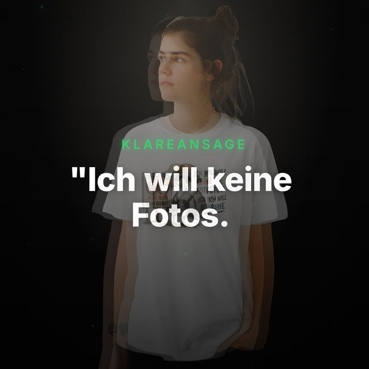 "Ich will keine Fotos. – Clean Showcase