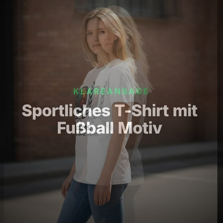 Sportliches T-Shirt mit Fußball Motiv – Clean Showcase